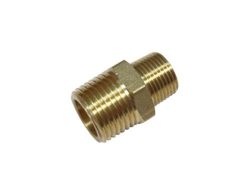 1/2" x 3/8" BSP Brass Hex Reducing Nipple