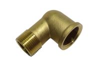 3/4" BSP Brass Male x Female Elbow