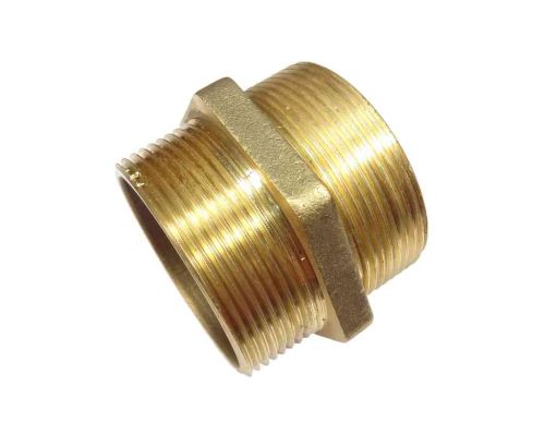 2" BSP Brass Hex Nipple