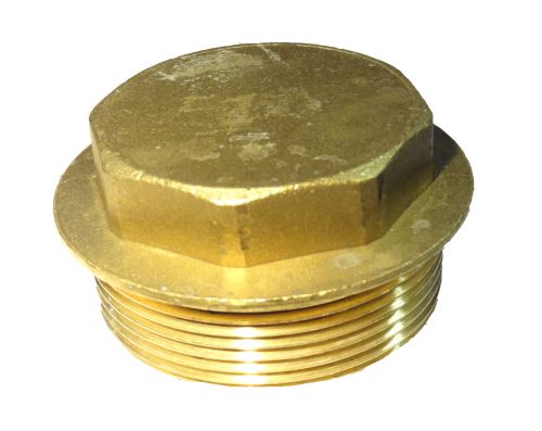 2" BSP Brass Flanged Plug