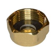 Washing Machine Valve Brass Blanking Cap With Washer 3/4" BSP