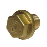 1/8" BSP Brass Flanged Plug