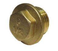 1/2" BSP Brass Flanged Blanking Plug