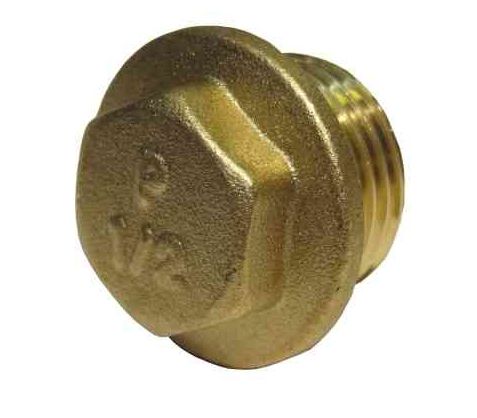 1/2" BSP Brass Flanged Blanking Plug