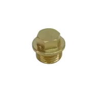 1/4" BSP Brass Flanged Blanking Plug