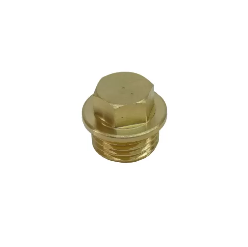 1/4" BSP Brass Flanged Blanking Plug