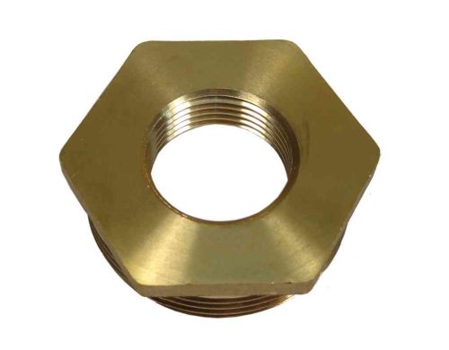 1-1/2" x 3/4" BSP Brass Reducing Bush