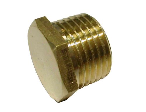 1/2" BSP Brass Plain Blanking Plug