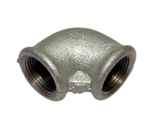 3/4" BSP Galvanised Iron Elbow Female x Female