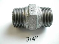 3/4" BSP Galvanised Iron Hex Nipple