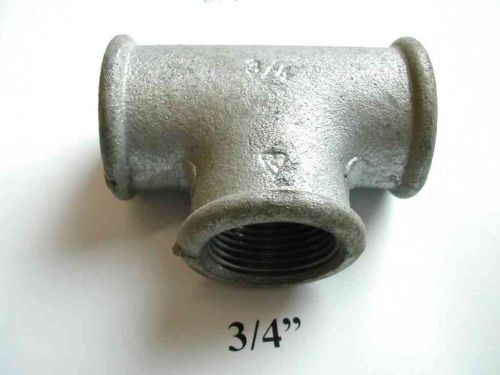 3/4" BSP Galvanised Iron Equal Tee