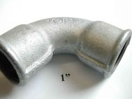 1" BSP Galvanised Iron Elbow Female x Female