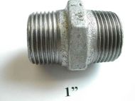 1" BSP Galvanised Iron Hex Nipple