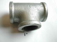 1" BSP Galvanised Iron Equal Tee