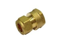 10mm Compression x 1/2" BSP Female Iron Straight Adaptor