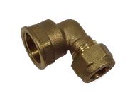 10mm Compression x 3/8" BSP Female Iron Elbow