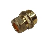 15mm Compression x 3/4" BSP Male Iron Straight Adaptor