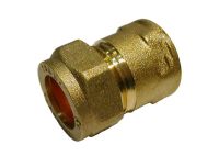 15mm Compression x 3/8" BSP Female Iron Straight Adaptor