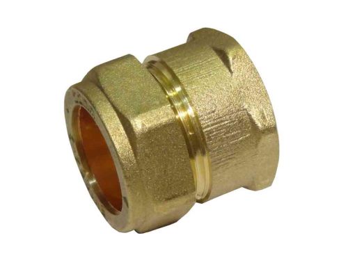 22mm Compression x 3/4" BSP Female Iron Straight Adaptor