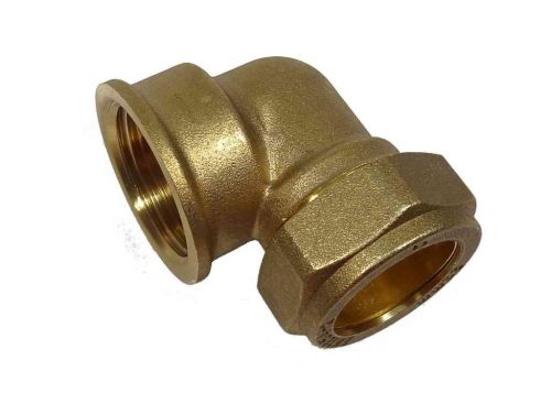 22mm Compression x 3/4" BSP Female Iron Elbow