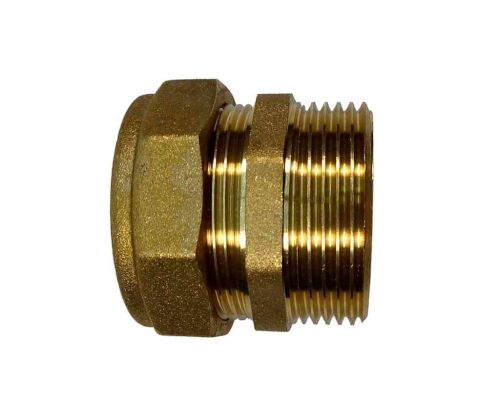 35mm Compression x 1-1/4" BSP Male Iron Straight Adaptor