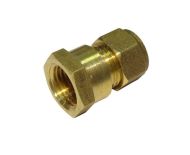 8mm Compression x 1/4" BSP Female Iron Straight Adaptor