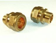 European Monobloc Tap Tail Adaptors 15mm x 3/8" BSP Male (Pair)