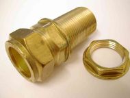 22mm Compression x 3/4" BSP Male Adaptor (Extra Long)