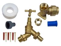 25mm MDPE Outside Tap Kit With Lockshield Double Check Valve Tap