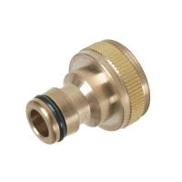 3/4" BSP Brass Outside Tap Hose Connector (Suits 1/2" Bib Tap)