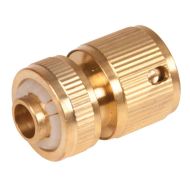 Garden Hose End Quick Connector (Brass)