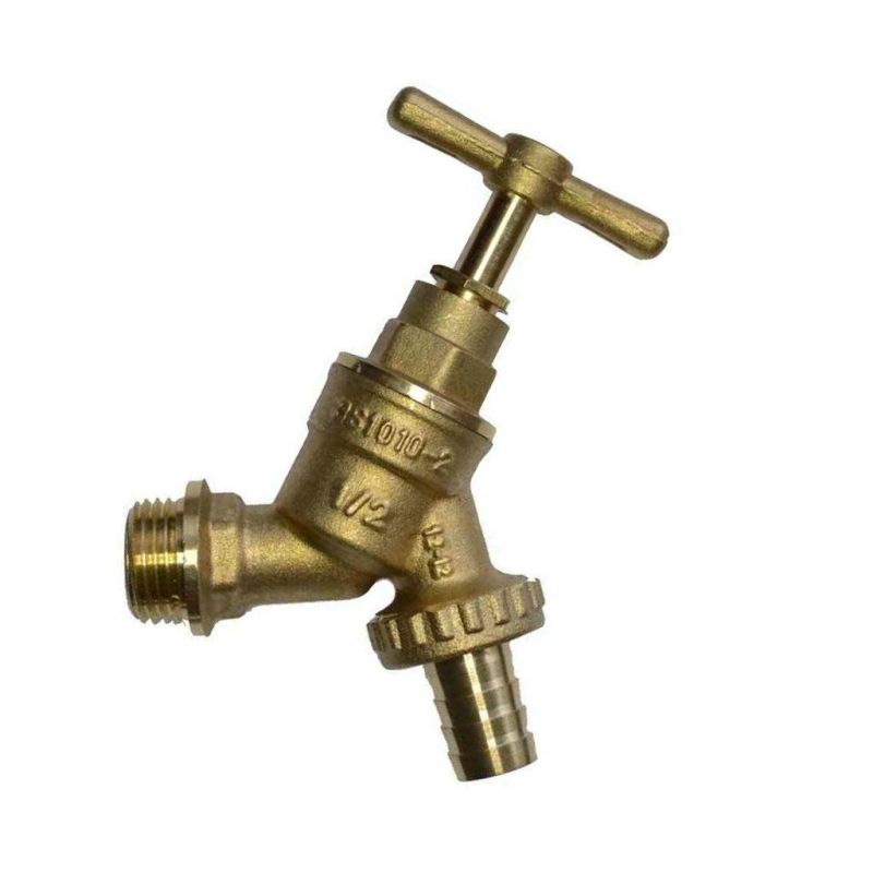 Hose Union 1/2" Brass Outdoor Garden Tap WITH CHECK VALVE Outside Bibcheck 