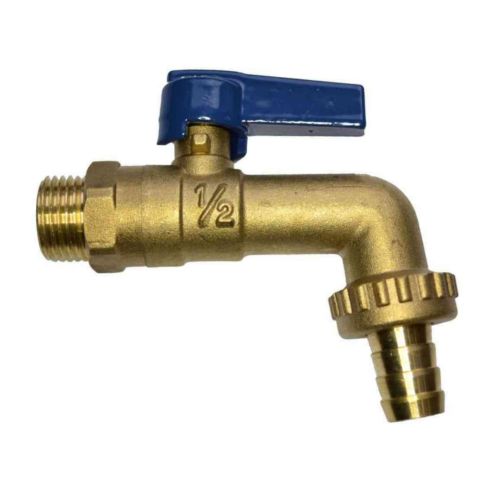 1/2" Lever Outside Tap | Blue Handle