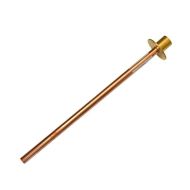 Outside Garden Tap Wall Plate Flange with 15mm x 350mm Through Wall Copper Pipe