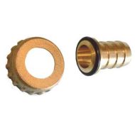 Brass Hose Union Nut and Tail for 1/2" Outside Tap