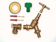 Lockshield Outside Tap Kit With Double Check Valve Tap