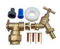 25mm MDPE Outside Tap Kit With Double Check Valve Bib Tap