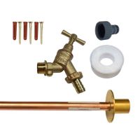 Outside Tap Kit With Through Wall Pipe / Backplate and Double Check Valve Tap