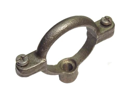 1-1/4" Black Malleable Iron Munsen Ring Pipe Clip