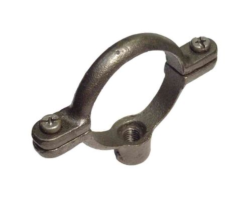 1-1/2" Black Malleable Iron Munsen Ring Pipe Clip