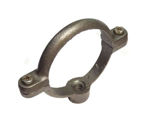 2" Black Malleable Iron Munsen Ring Pipe Clip