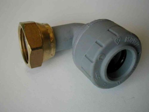 15mm x 1/2" Polyplumb Elbow Tap Connector PB1715