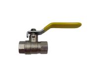 3/8" BSP Gas Lever Ball Valve With Yellow Handle