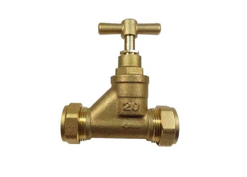 Brass 20mm MDPE Stopcock Valve