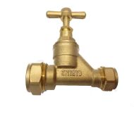 Brass 20mm MDPE x 15mm Copper Stopcock Valve