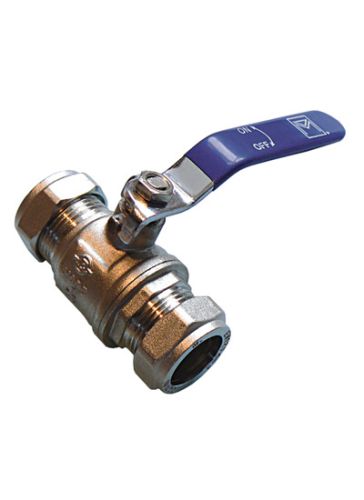 22mm Lever Ball Isolation Valve With Blue Handle
