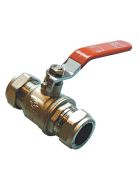22mm Lever Ball Valve With Red Handle