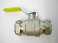 28mm Gas Lever Ball Valve With Yellow Handle