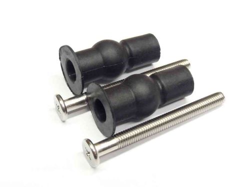 Top Fixing Toilet Seat Hinge Blind Fixings / Well Nuts (Pair)