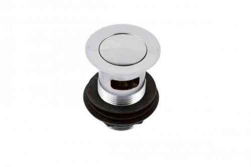 Slotted Bathroom Basin Waste With Push Button Plug